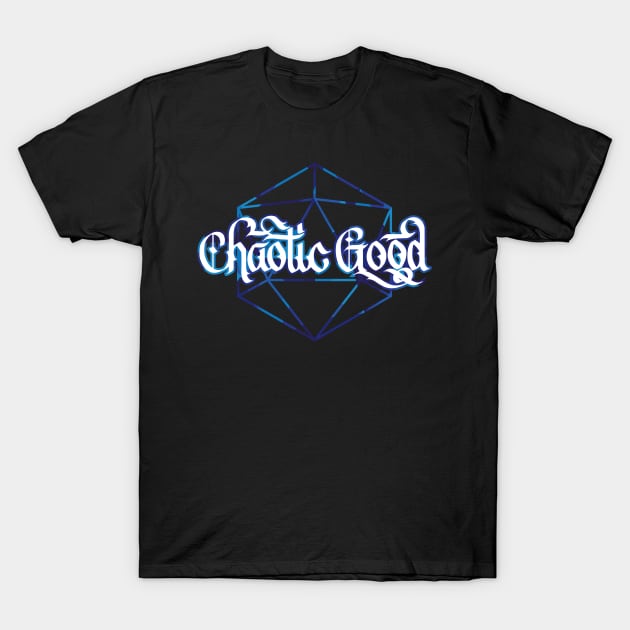 Chaotic Good D20 T-Shirt by polliadesign